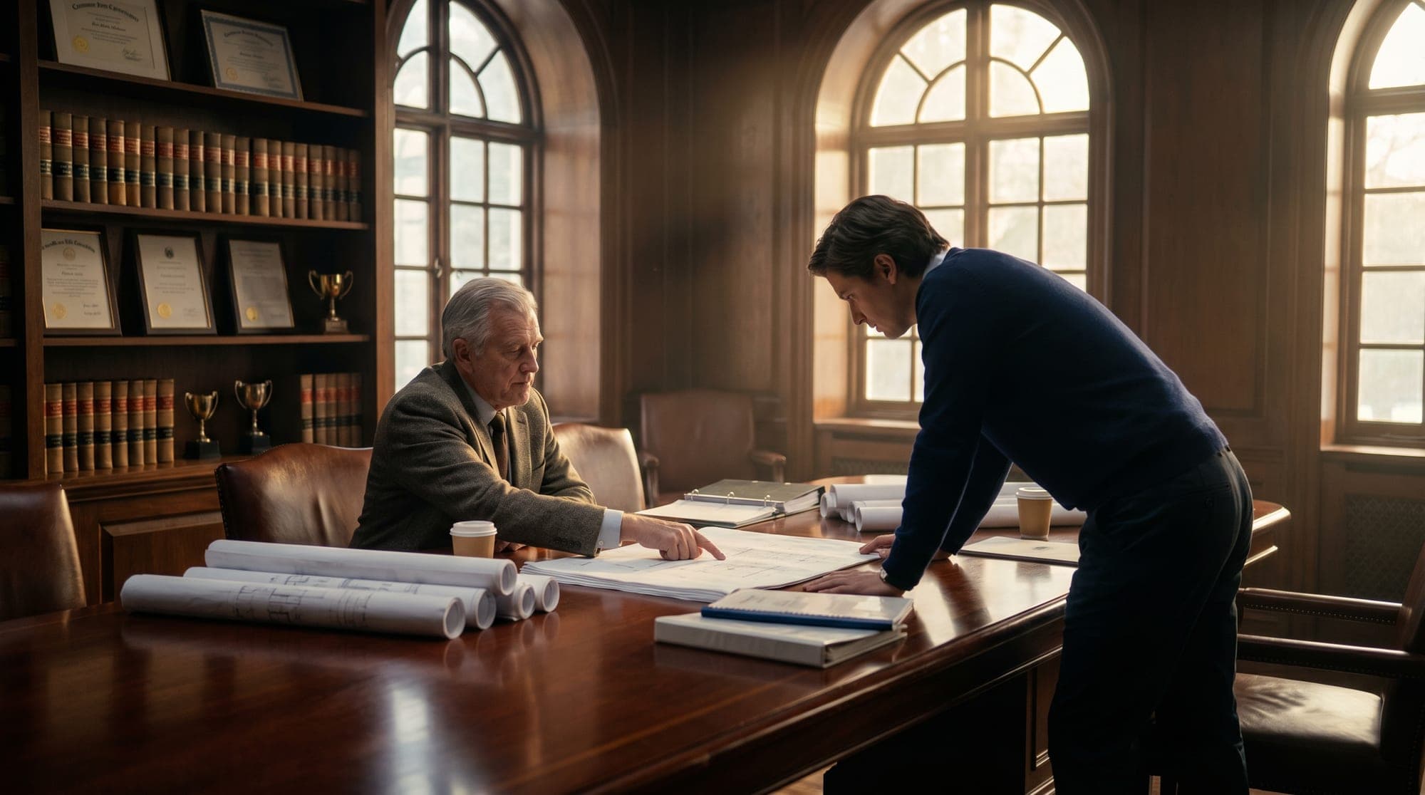 Two generations of a family business working through a succession plan.