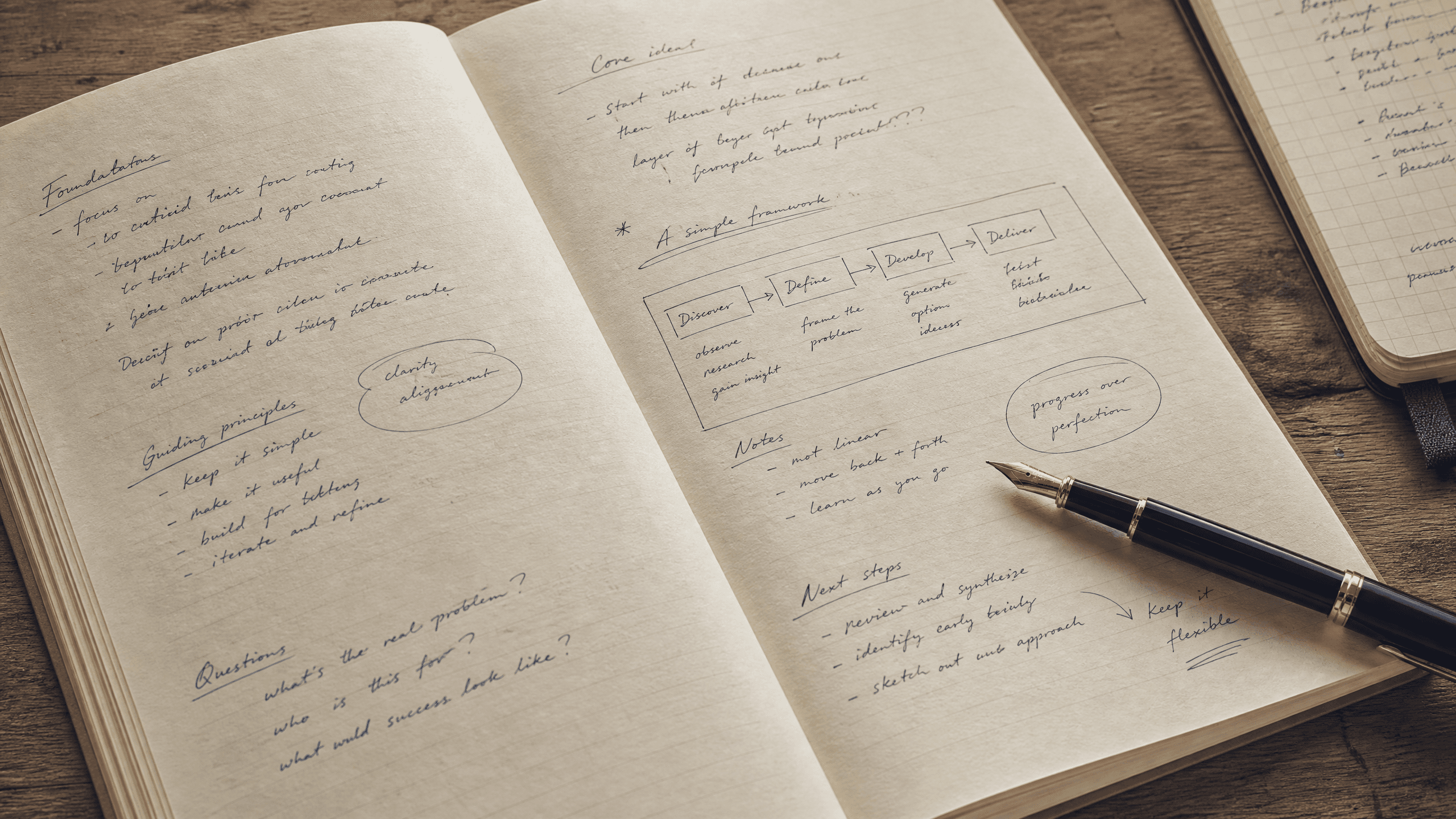 Workbook notes at a manufacturing client site