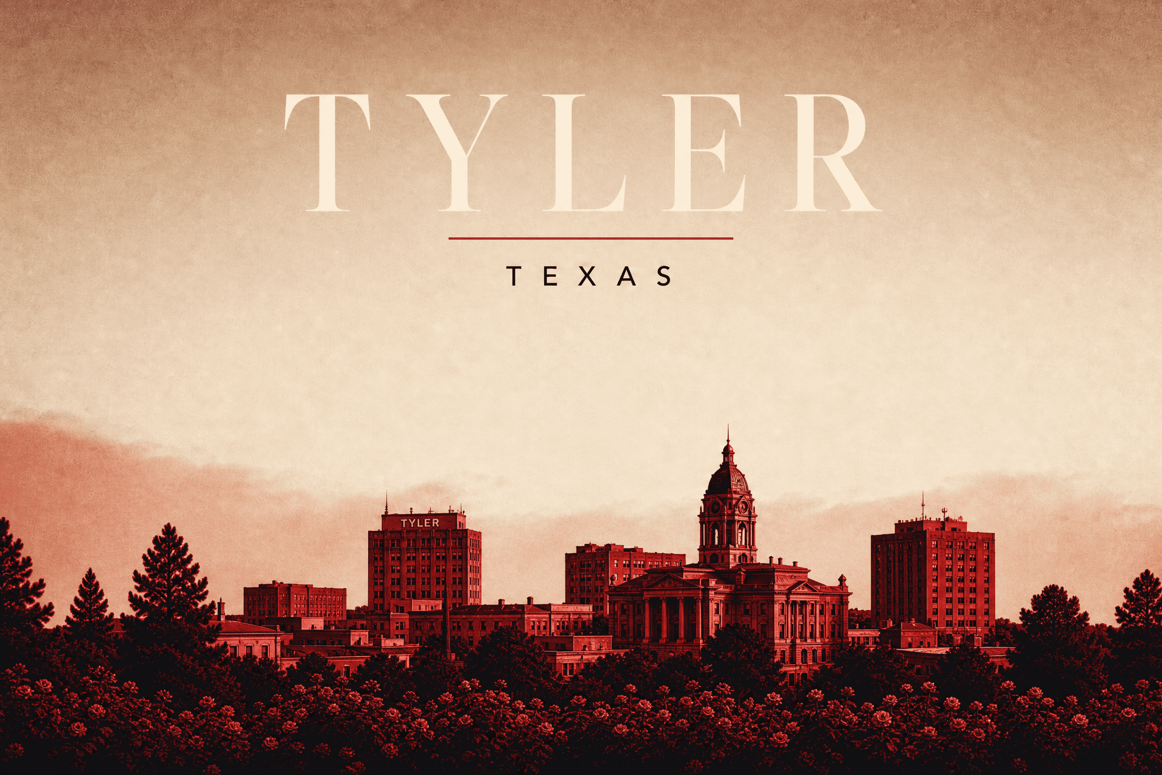 Tyler, TX — duotone city view